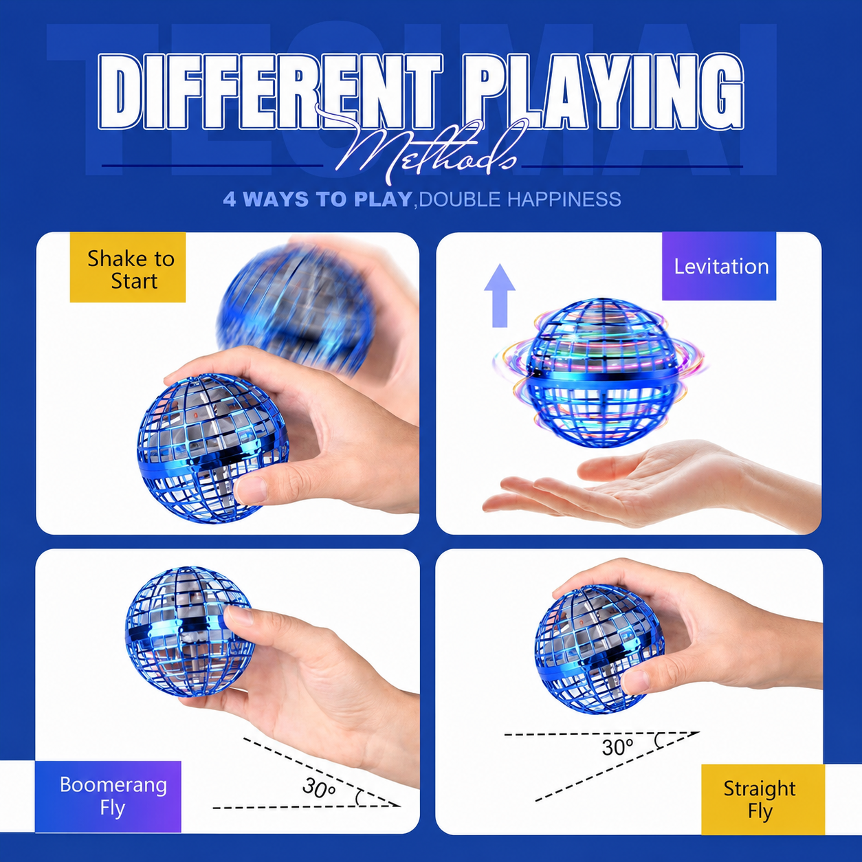 Flying Spinner Fidget Toy Magic Boomerang Fly Orb Ball