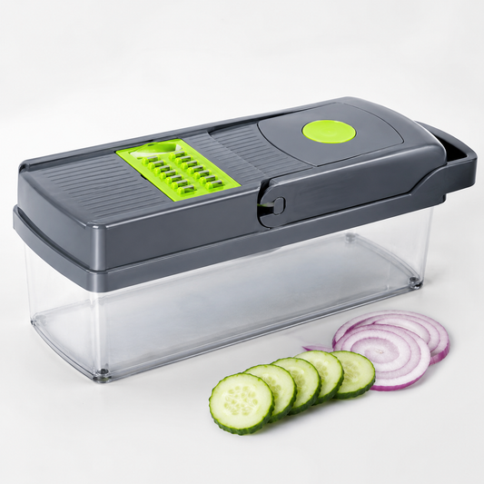 18 Pcs Manual Vegetable Chopper Food Slicer Dicer Grater with Handle