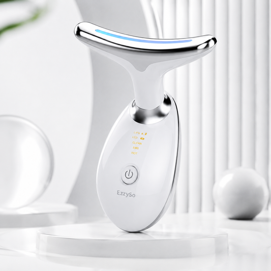 EMS Microcurrent Face & Neck Massager with LED Light