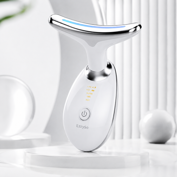 EMS Microcurrent Face & Neck Massager with LED Light