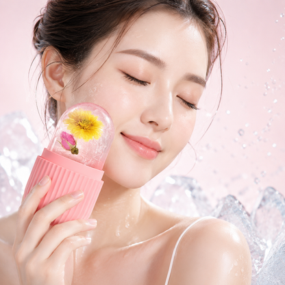 3-in-1 Facial Massage Combo – Marble Jade Roller, Ice Roller & Derma Roller