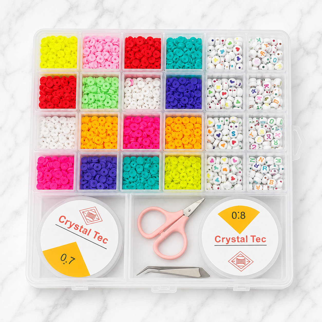 DIY Colorful Beads Box Set for Necklace & Jewellery Making
