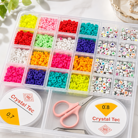 DIY Colorful Beads Box Set for Necklace & Jewellery Making
